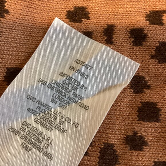 XXS & XS Floral Jacquard Cascade Front Cardigan -CLOVE  NEW ISAAC MIZRAHI LIVE! - Picture 10 of 11